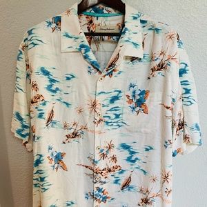 Tommy Bahama Vintage Print Aloha Shirt